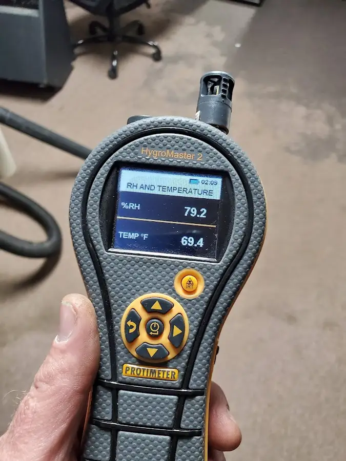 Moisture meter humidity assessment for Mold Remediation & Removal in Oronoko